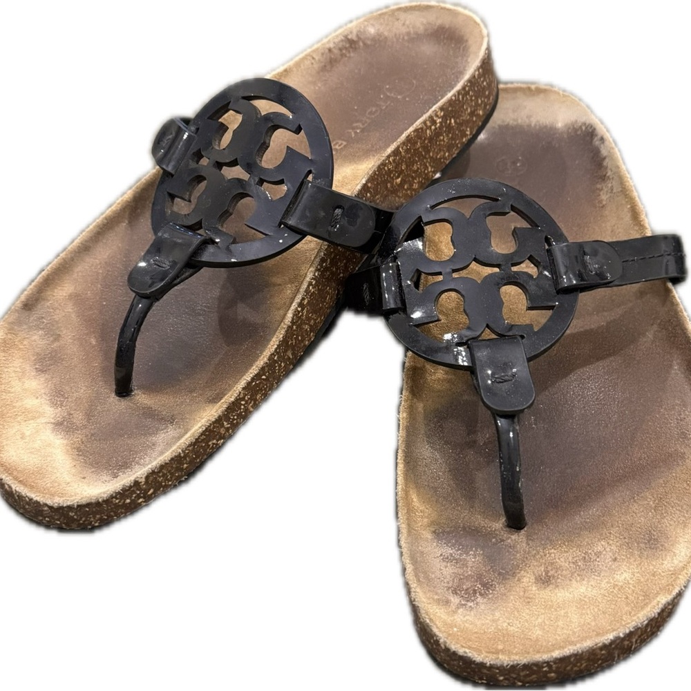 Tory Burch Black Thong Sandals